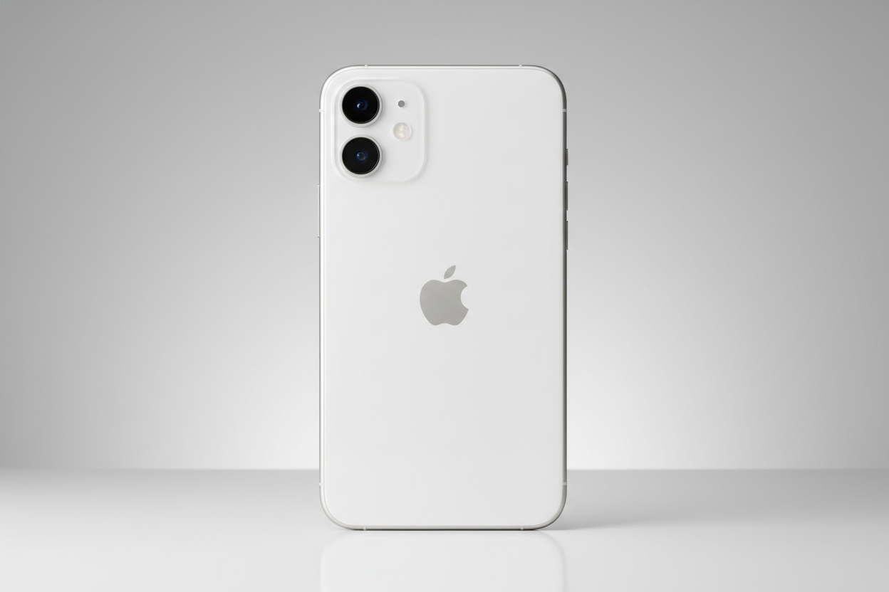 iphone 12, 2 camera back side image white color